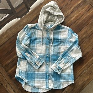 Women’s fleece button-down hoodie